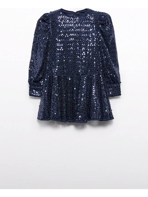 5-14 Yaş Kız Çocuk Payetli Elbise