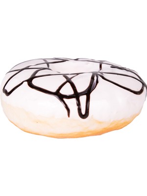 Herdekora Yapay Donut Vanilyalı Üstü Çikolata 10X4 Cm.