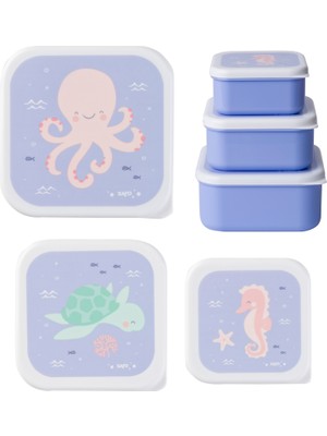Saro 3.lü Beslenme / Atıştırma Kutusu Ocean Life