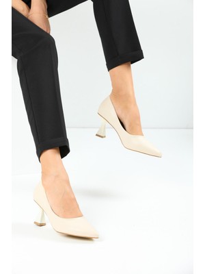 Marina Rosse Kadın Topuklu Ayakkabı Şampanya Stiletto