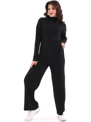 Oversize Fitilli Alt Üst Triko Takım 6308