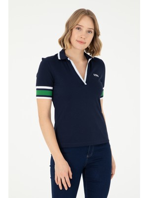 U.S. Polo Assn. Kadın Lacivert Tişört 50296155-VR033