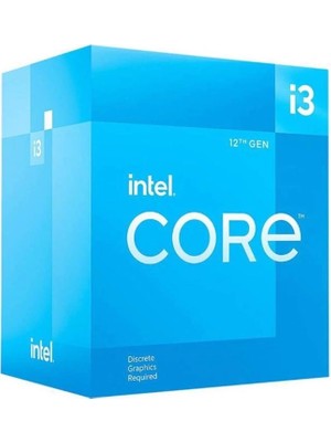 Intel Core Cı3 12100F 3.30GHZ 12MB 1700P Fanlı (Box)