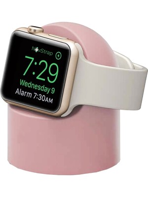 Novstrap Apple Watch Uyumlu Tüm Seriler ile Uyumlu Masaüstü Şarj Standı Silikon Dock