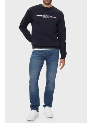 Tommy Hilfiger Pamuklu Regular Fit Bisiklet Yaka Sweat Erkek Sweat Mw0mw35530 Dw5