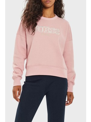 Guess Midge Pamuklu Bisiklet Yaka Regular Fit Sweat V4bq03kchx0 Bayan Sweat V4bq03 Kchx0 G4l7