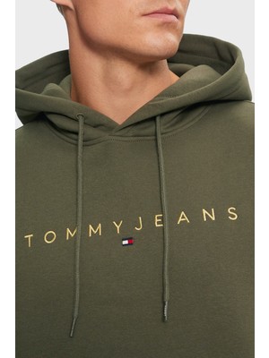 Tommy Jeans Pamuklu Regular Fit Kapüşonlu Sweat Erkek Sweat Dm0dm20503 M12