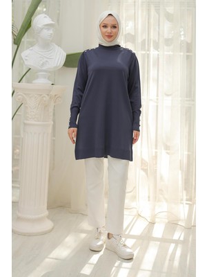 Armine Trend Triko Tunik Lacivert 24KTD404