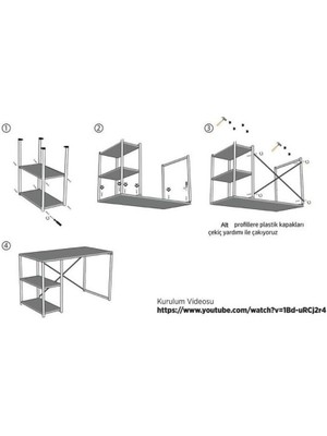 Tekno Trust 5 Metal Mobilya Ceviz Kitaplık 5 Raflı 150 cm 60 cm Kahverengi Mdf Klasik 160 cm Suntalam Modern 30