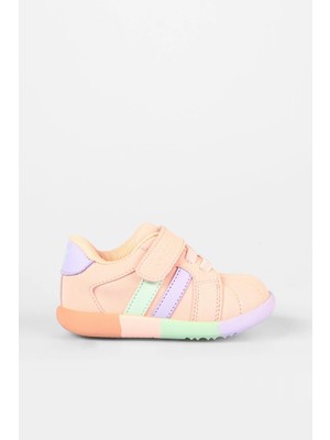 Vicco Heika Pudra Renkli Cırtlı Sneaker Ayakkabı Ergonomik Yapı ile İlk Adım İçin Tasarlandı