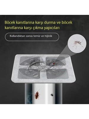 Leca Banyo Saç Filtresi Net Banyo Kanalizasyon Filtresi Mutfak Böcek Yer Sifonu Deodorant Kare (Yurt Dışından)