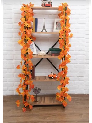 Oso Home 12 Dal Sonbahar Yapay Sarmaşık, Yapay Çiçek, Ev Dekorasyonu, Ev Süsü Sonbahar Yapay Sarmaşık