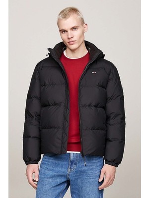 Tommy Hilfiger Tjm Essentıal Down Jacket Siyah Erkek Mont