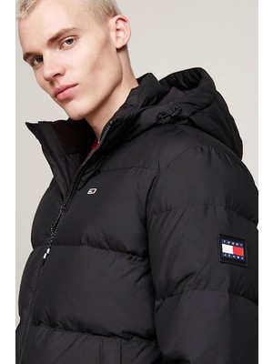 Tommy Hilfiger Tjm Essentıal Down Jacket Siyah Erkek Mont