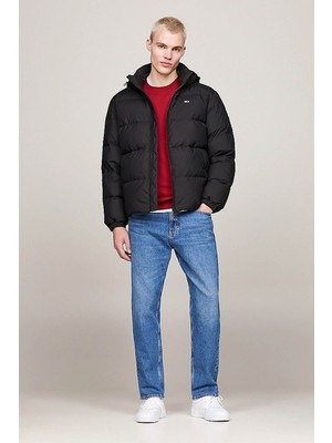 Tommy Hilfiger Tjm Essentıal Down Jacket Siyah Erkek Mont