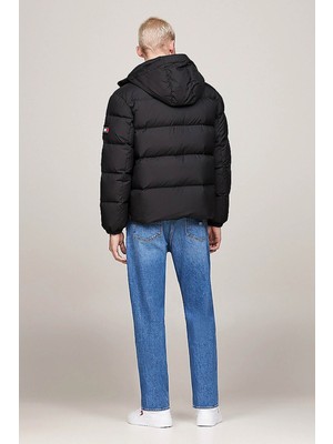 Tommy Hilfiger Tjm Essentıal Down Jacket Siyah Erkek Mont