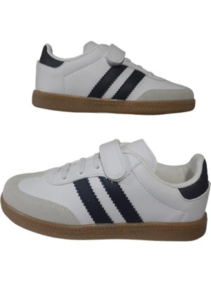 Arvenzo Çocuk Beyaz Siyah Kaymaz Ortopedik Taban Yürüyüş Ayakkabı ARVZO32-00