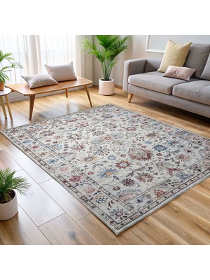 Pastel Home Tasarım Çift Taraflı Yıkanabilir Şönil Halı Kilim Yolluk