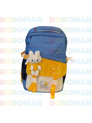 Young51665 ayıcık maskot 2göz okul sırt çantaMAVİ