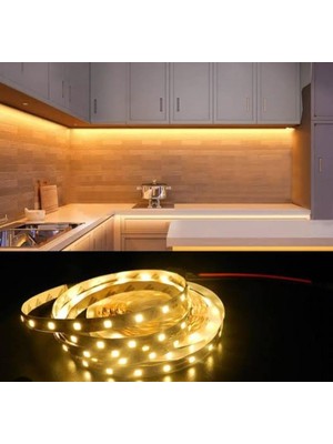 Mutfak Dolabı Tezgah Üstü 5 Metre Gün Işığı Şerid LED Işık Aç-Kapa Düğmeli