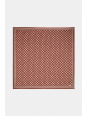 Vakko Twill Ipek Eşarp - Özel Seri - Kırmızı Beyaz