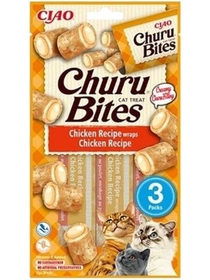 Inaba Churu Bites Tavuk Sargılı Kedi Ödül Maması 3X10 Gr.