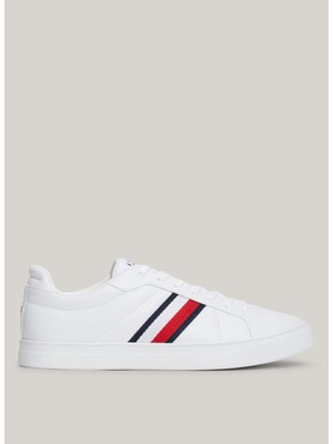 Tommy Hilfiger Beyaz Erkek Sneaker Icon Court Lth Strıpes