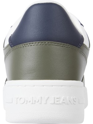 Tommy Hilfiger Beyaz Çok Renkli Erkek Sneaker Tjm Retro Basket Ess