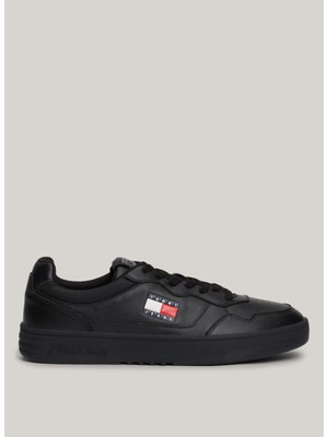 Tommy Hilfiger Siyah Erkek Sneaker NewTjm Cupsole Leather Ess