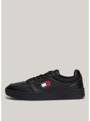 Tommy Hilfiger Siyah Erkek Sneaker NewTjm Cupsole Leather Ess