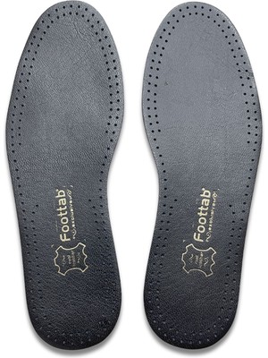 Exclusive Hakiki Deri Ayakkabı Tabanlığı, Parfümlü, Koku Önleyici Ter Emici, Leather Insole, Siyah