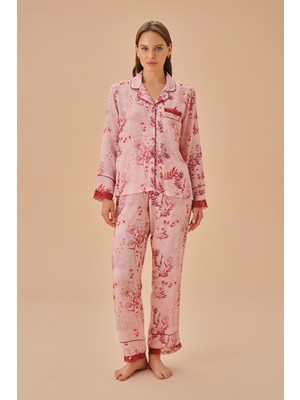 Suwen Layla Gömlek Yaka Pijama Takımı