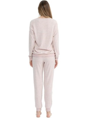 U.S. Polo Assn. 17082 Kadın Yuvarlak Yaka Pijama Takım