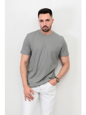 John Borners Erkek O Yaka Oversize T-Shirt