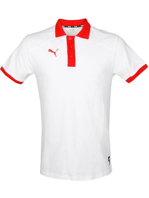 Puma Turkey Polo Türkiye Basketbol Polo Yaka Antrenman Tişörtü 60660402 Beyaz