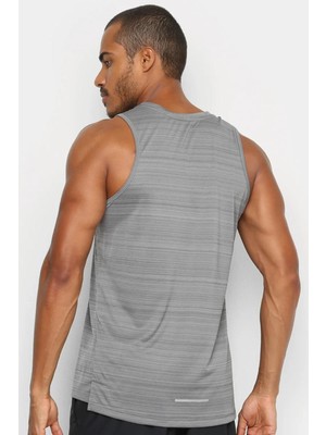 Nike Miler Dri Fit Running Tank Top Grey Erkek Koşu Atleti Gri