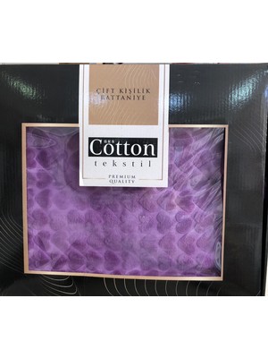 Royam Cotton Mor Embos Çift Kişilik Kutulu Battaniye 220 x 240