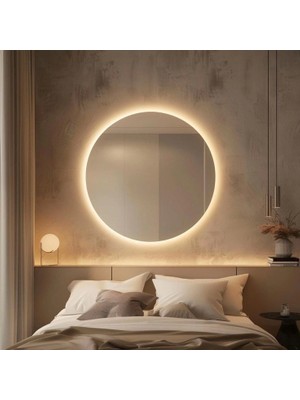 Mirrorland  Home Design LED Işıklı Dekoratif Ayna / 60 cm Çapında