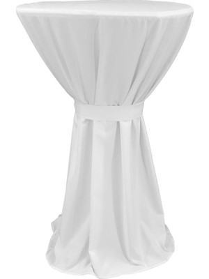 Berlın Bıstro Masa Örtüsü 60 cm Çap - Beyaz