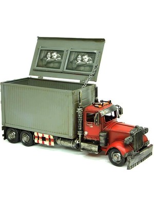 Dekoratif Metal Konteynr Çerçeve Vintage Hediyelik