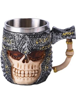 Keyfim Shop Paslanmaz Çelik Şovalye Kupa Bardak