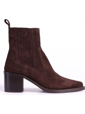 Vince Camuto Deri Kahve Kadın Topuklu Bot Lıa