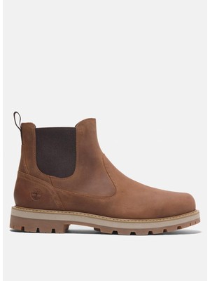 Timberland Deri Kızıl Kahve Erkek Bot Brıtton Road Mıd Chelsea Boot