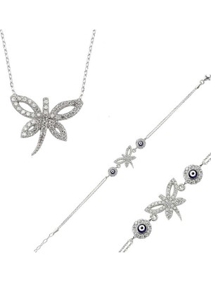 Turtcest 925 Ayar Gümüş Yusufçuk Set