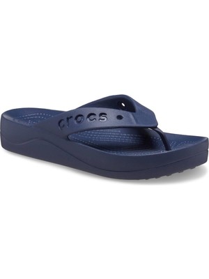 Crocs Baya Platform Flip Navy Terlik 208395-410