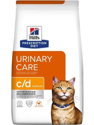 Hill's Feline C/d Multicare Tavuklu Üriner Sistem Sağlığı 3 kg Kediler İçin Özel Mama