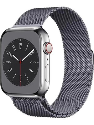 Lopard Apple Watch 46MM Seri 10 Metal Kordon - Şıklık ve Dayanıklılık Bir Arada Band-01