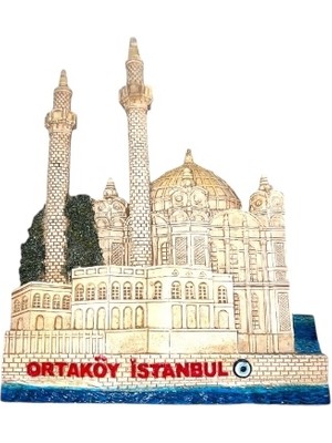 Ony Yapım Istanbul Ortaköy Cami Figürlü Biblolu Dekoratif Duvar Süsü