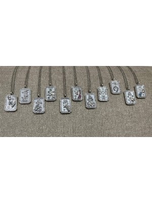 Aytun Burç Tarot Çelik Kolye