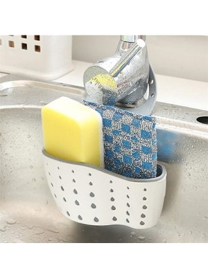 1 Parça Süzgeçli Mutfak Sepeti Asılı Lavabo Mutfak Banyo Düzenleyici Depolama Rafı Sepet Organizatö